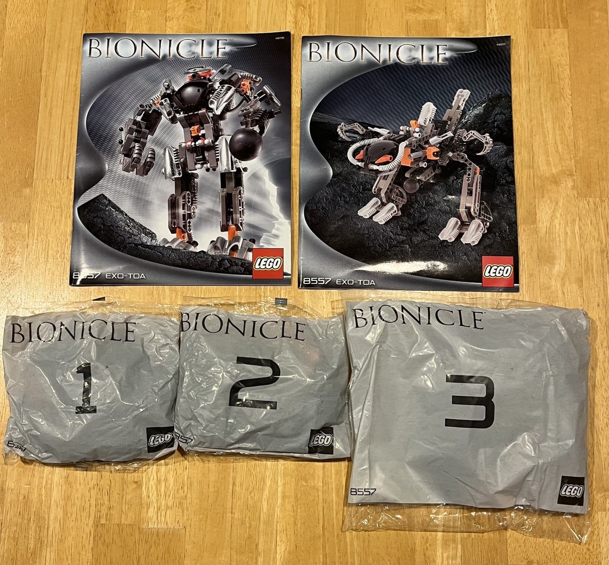 Lego Bionicle EXO-TOA (8557) Retired 2002 In Bags No Box | eBay