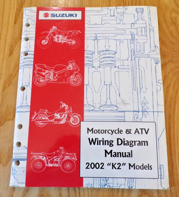 #ad #ad 2002 Suzuki Motorcycle and ATV Wiring Diagrams and Trouble Shooting Manual $15.00
