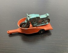 Diecast Matchbox Honda Motorcycle and Trailer - Made In England By Lesney
