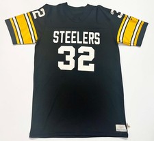 Vintage Aim Toothpaste NFL Pittsburgh Steelers #32 Football Jersey M Black USA
