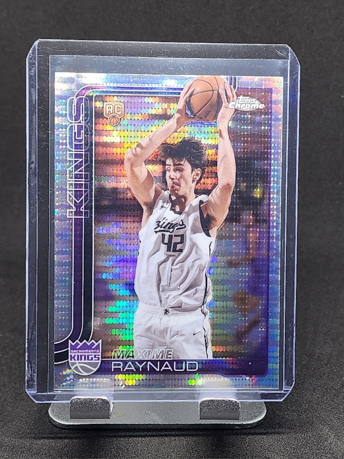 2025-26 MAXIME RAYNAUD Topps Chrome RC Pulsar Refractor #293 - Sacramento Kings