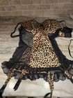 NEW Seduction By Frederick’s Hollywood Sexy Black Sheer Lingerie w/thong  Large — photo 1
