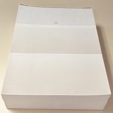 Brown Linen Blank Checks Top Position Computer Business Checks 8.5"x11"  450/Pk