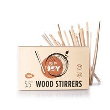 Wood Coffee Stirrers Stir Sticks - 1,000 5.5 Inch 1000 Count, Natural