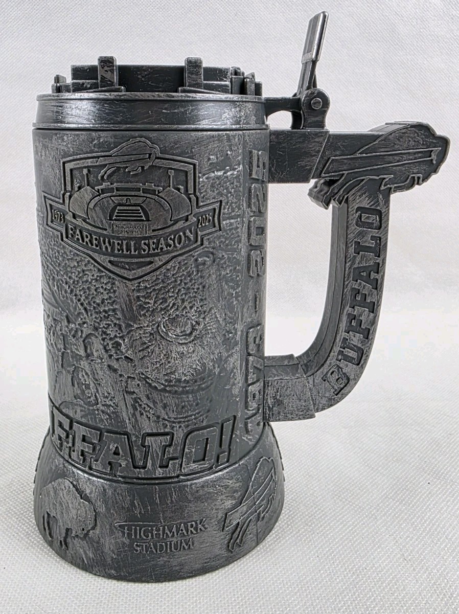NFL Buffalo Bills Farewell Highmark Stadium Exclusive Plastic Stein Drink 2026
