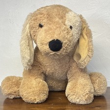 Large Dog Stuffed Animal Plush Brown Beige Cream Toy Soft 24-36 in Cuddly Gift