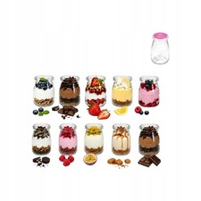 Dessertbeh&auml;lter 150 ml Joghurt-Honig-Mousse-Becher mit Deckel, 10 St&uuml;ck