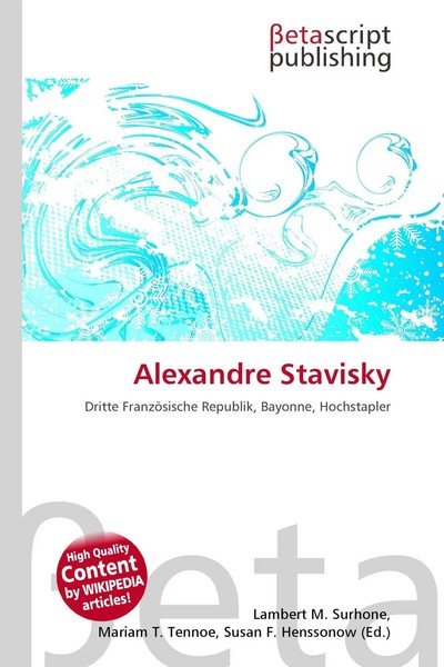 Lambert M. Surhone (U. A.) | Alexandre Stavisky | Taschenbuch | Deutsch (2026)-image
