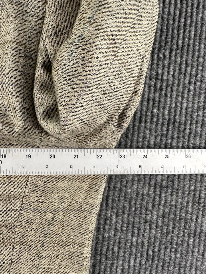 Abrigo deportivo Ermenegildo Zegna 44S beige seda lúpulo ventana manchado Italia de colección Foto 2 de 4