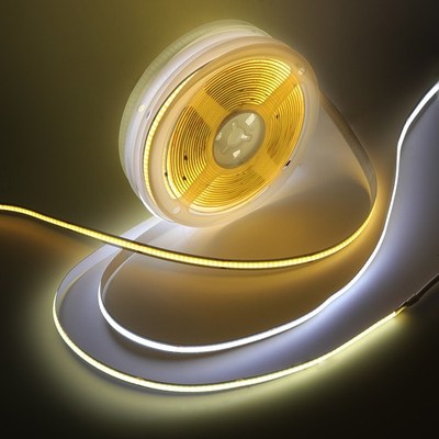 12V Premium COB LED Streifen Strip Kaltweiß warmweiß keine Lichtpunkte 1-5m DC