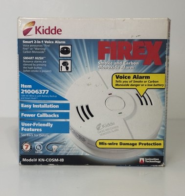 Kidde KN-COSM-IB Wire-in Combination Smoke & Carbon Monoxide Alarm 21006377