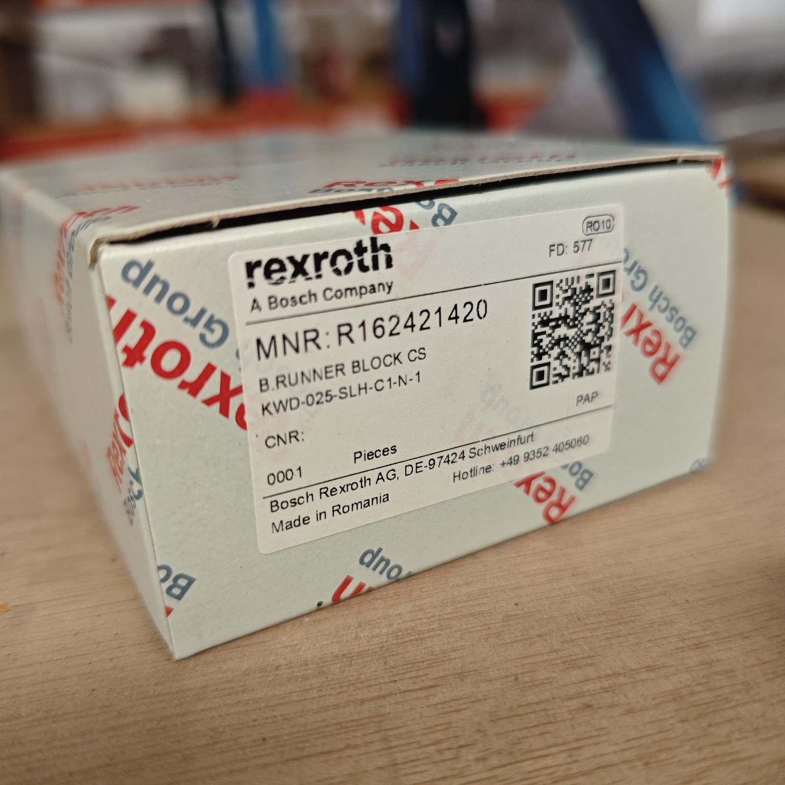 Bosch Rexroth R162421420 BSHP SLH Size 25 Ball Runner Block Linear Guide Block