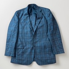 Brooks Brothers Regent Sport Coat Blazer Men 42 Gray Glen Plaid Wool Butterfly