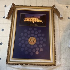 United States of America 40 Presidential Dollar 19 x25.75 Collectible Coin Frame