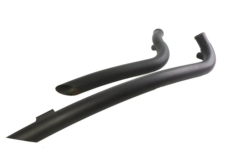 Juego de tubos de arrastre de radio curvo de 2 pulgadas negro para Harley Davidson Foto 2 de 4