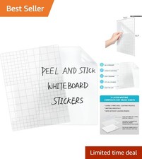 2-Pack Eco-Friendly Clear Dry Erase Sheets - Ideal for Office, Classroom, Home