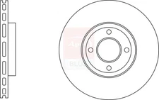 2x Brake Discs Pair Vented Front 278mm SDK6808 Apec Blue Set 1854394 2026104 New