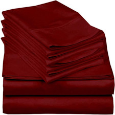 Mattress-Homes 6 Piece King Sheet Set Hotel Luxury Collection 100 Egyptian