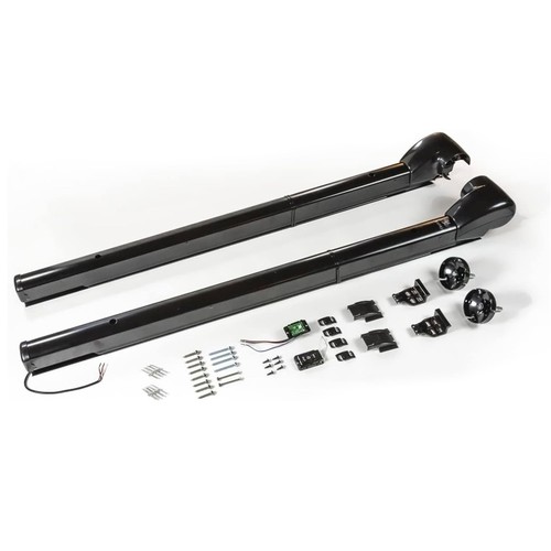 RV Awning Arm Set 12V Electric Motorized Self Leveling Aluminum Black Carefree