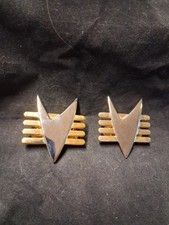 Par de prendedores/broches réplica de comunicador de metal Star Trek Voyager y TNG Future