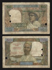 MADAGASCAR 50 Francs 1969 BC / Fine