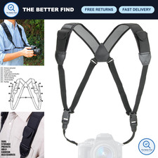 DSLR Camera Strap Chest Harness with Quick Release Buckles, Neoprene, Accessory
