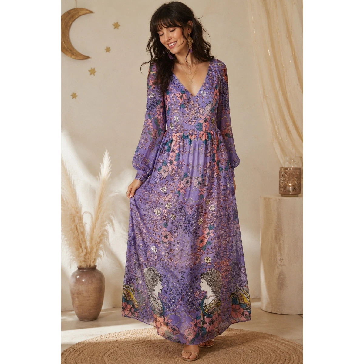 modcloth purple dress Purple Occasional Swing Dress