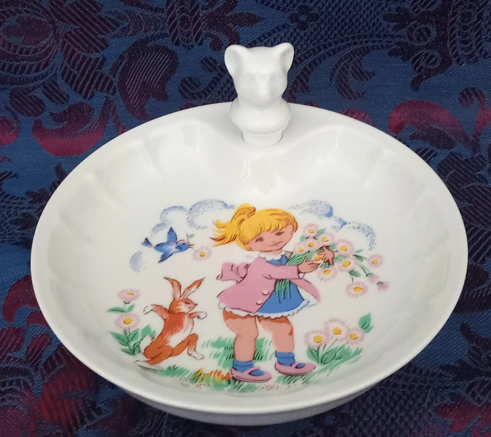 Z* LIMOGES porcelaine GL * Assiette chauffante Bébé bouillie bouchon diam 18x5cm - Photo 2/4