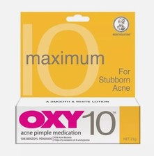 2x OXY 10 Acne Treatment Cream 10 Benzoyl Peroxide 25g Pimple Spot Control