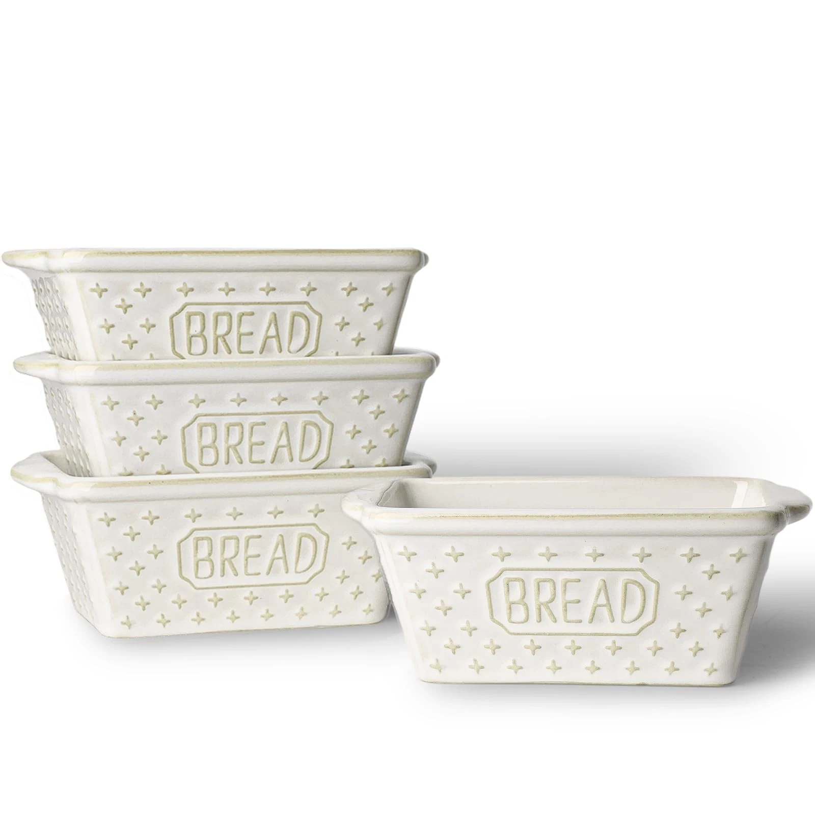 Ceramic Loaf Pan for Baking Bread, Mini Non-Stick Bread Pans, Bread Baking Pa...