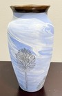 Vintage Sevierville Pottery Tennessee Hand Painted 8 3/4 Inch Vase — photo 4