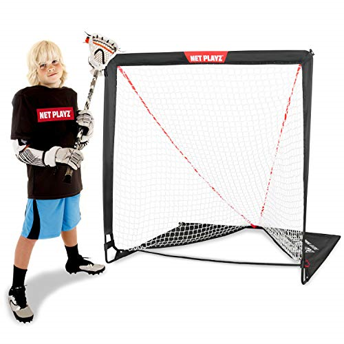 NET PLAYZ Kids Lacrosse Goal Backyard Training, Practice & Exercise