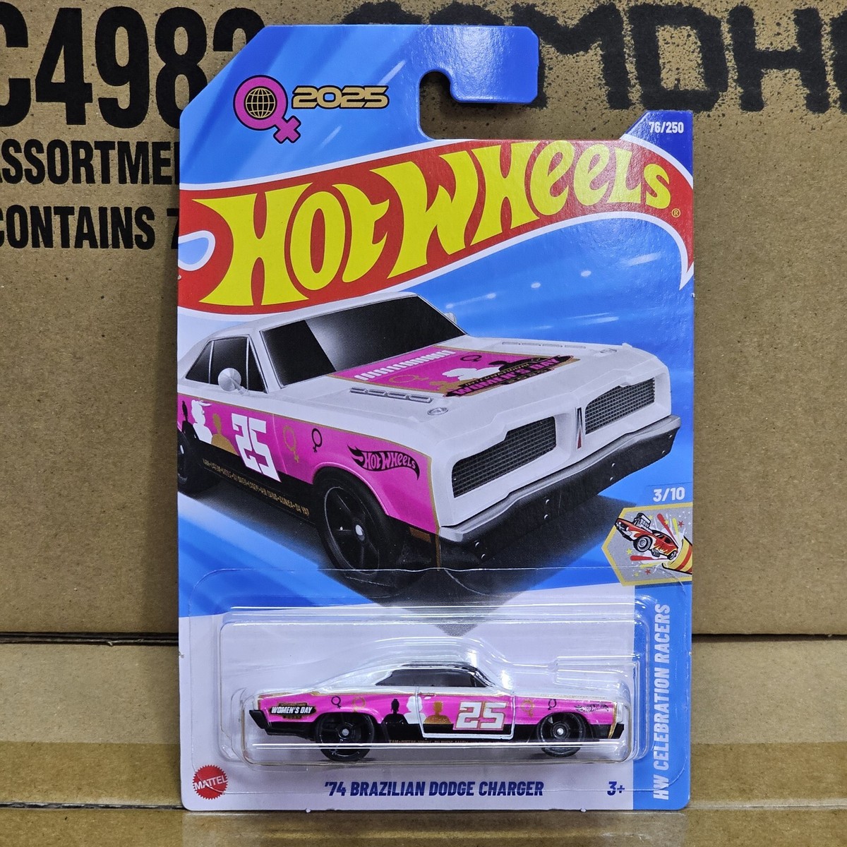 HOTWHEELS BRAZILIAN DODGE CHARGER HW CELEBRATION RACERS MOTHER'S