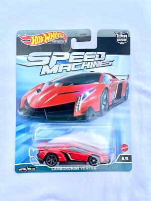 Hot Wheels Premium Speed Machines Lamborghini Veneno Red HKC41 2023 [In Hand]