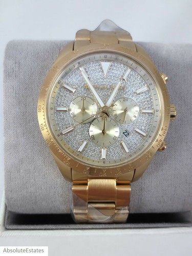 NEW Michael Kors Layton Yellow Gold 