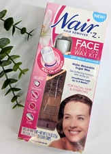 NEW IN BOX🚨Nair Face Roll-On Wax Kit Water Rinseable Sugar Discontinued Rare