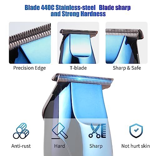 Professional Corded Hair Beard Clipper Kit - Trimmer Barber Shaver Machine