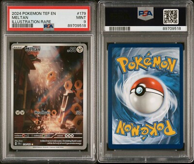 meltan pokemon card price Pokemon Meltan 179/162 Illustration Rare Scarlet & Violet Temporal Forces  PSA 9