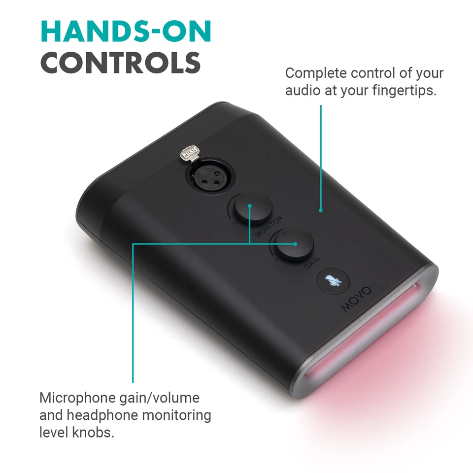 Movo GM-7 Professional 18-inch Gooseneck Microphone and USB Interface Base - Image 4 of 4