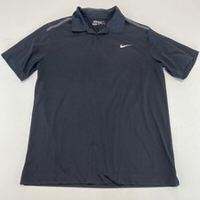 Nike Golf Short Sleeve Polo Dri-Fit Men Sz L Spandex Polyester