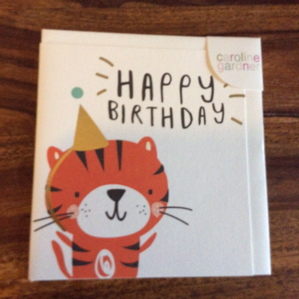 Caroline Gardner Birthday Card - Party Tiger