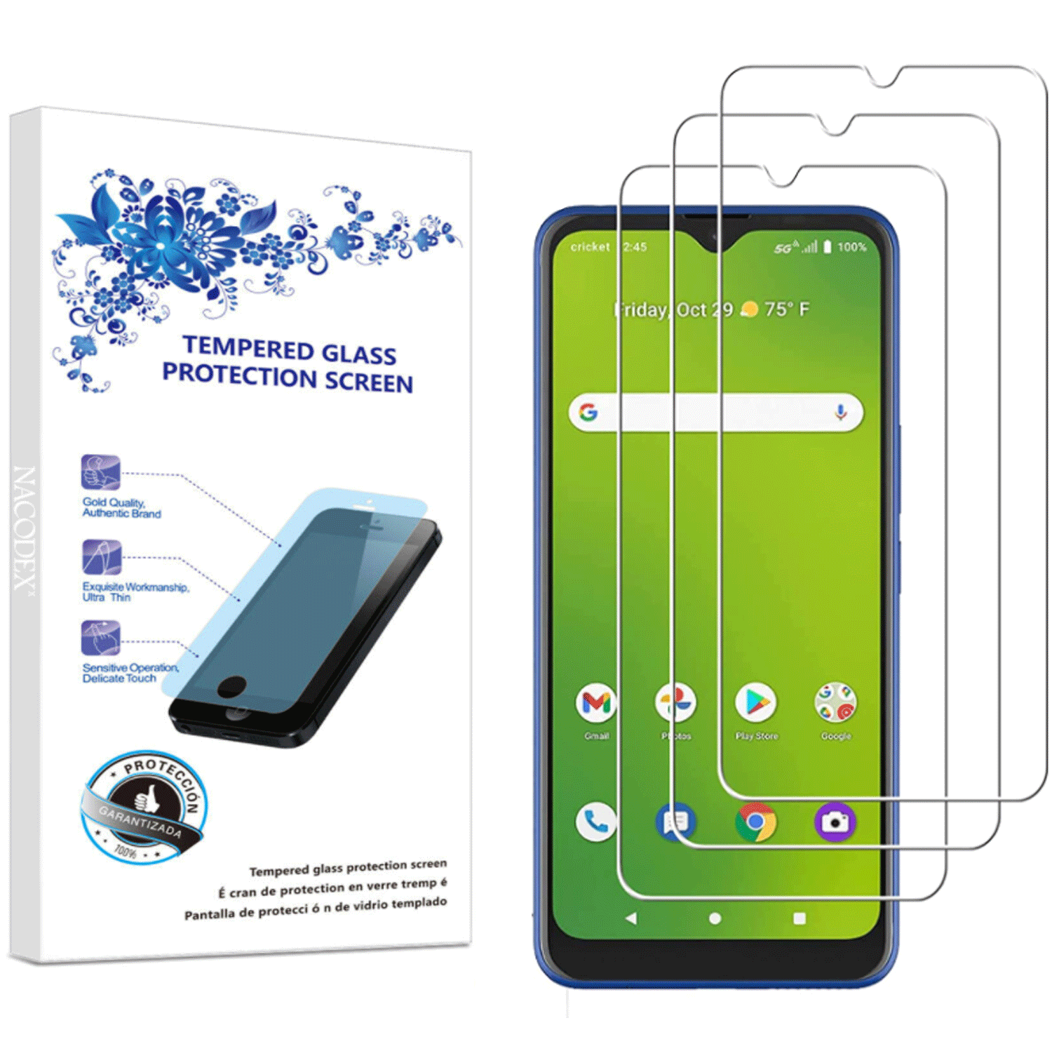 3x For ATT Radiant Max 5G/ Cricket Innovate 5G / Dream 5G Glass Screen