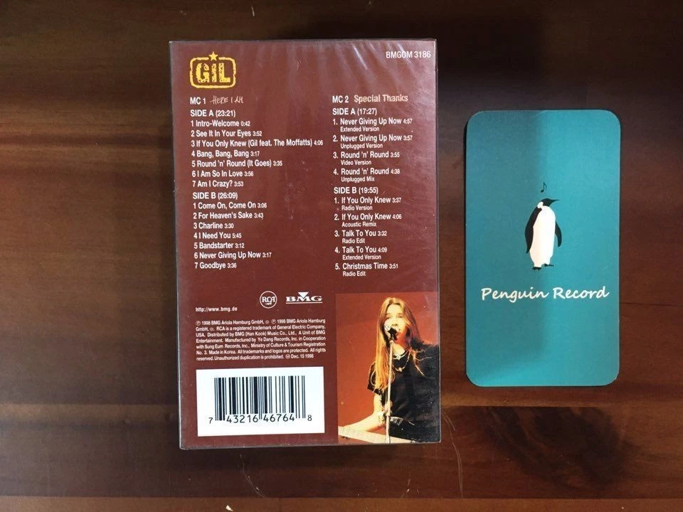 Gil - Here I Am special thanks CASSETTE TAPE KOREA EDITION SEALED - Image 3 of 3