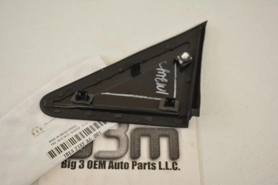 Dodge Grand Caravan 2008-2019 espejo retrovisor exterior derecho bandera apliques moldura cromo OEM Foto 2 de 3