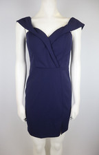 WINDSOR - NAVY BLUE SHEATH COCKTAIL DRESS - CAP SLEEVE - SIZE 7