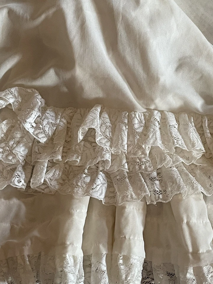 Vestido Dollcake Couture Blanco Encaje Hi Lo Vestido Fiesta Especial Boda Talla 2 Foto 3 de 4