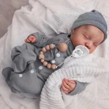 WOOROY Realistic Reborn Baby Dolls - 18 Inch Full Vinyl Body Lifelike... 