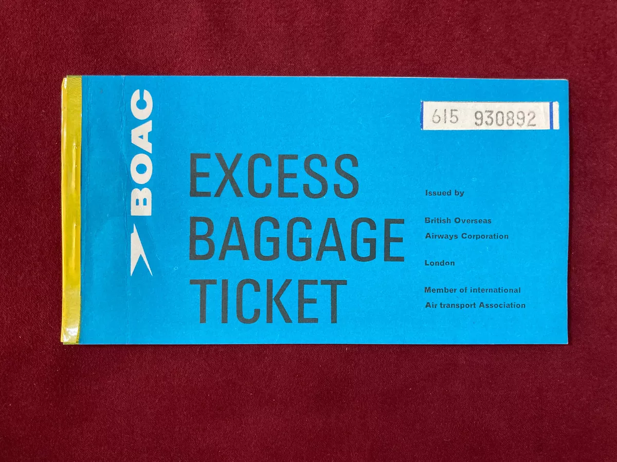 British airways cheap excess baggage charge
