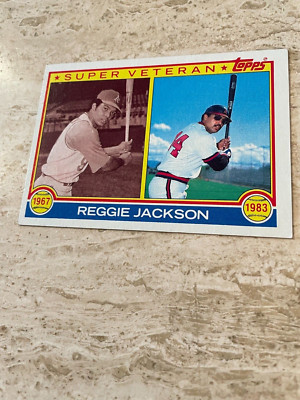 1983 Topps Baseball Super Veteran #501 Reggie Jackson - HOF - MT