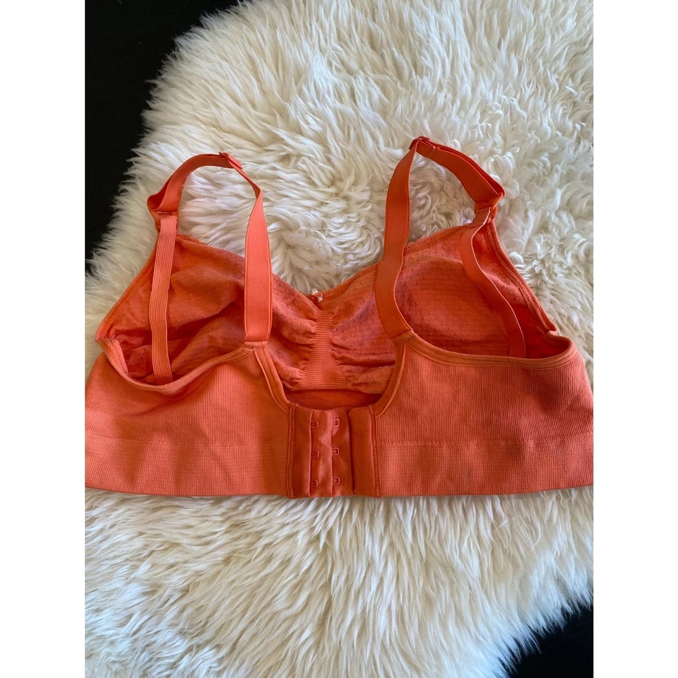 Anita Seamless Stretch Nursing Maternity Bra Size Small Orange Dot 5097 - Image 2 of 4